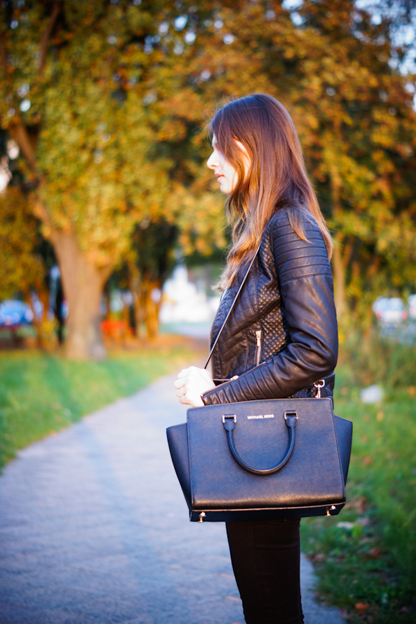 Outfit Post & Mini Review of the Michael Kors Selma Handbag