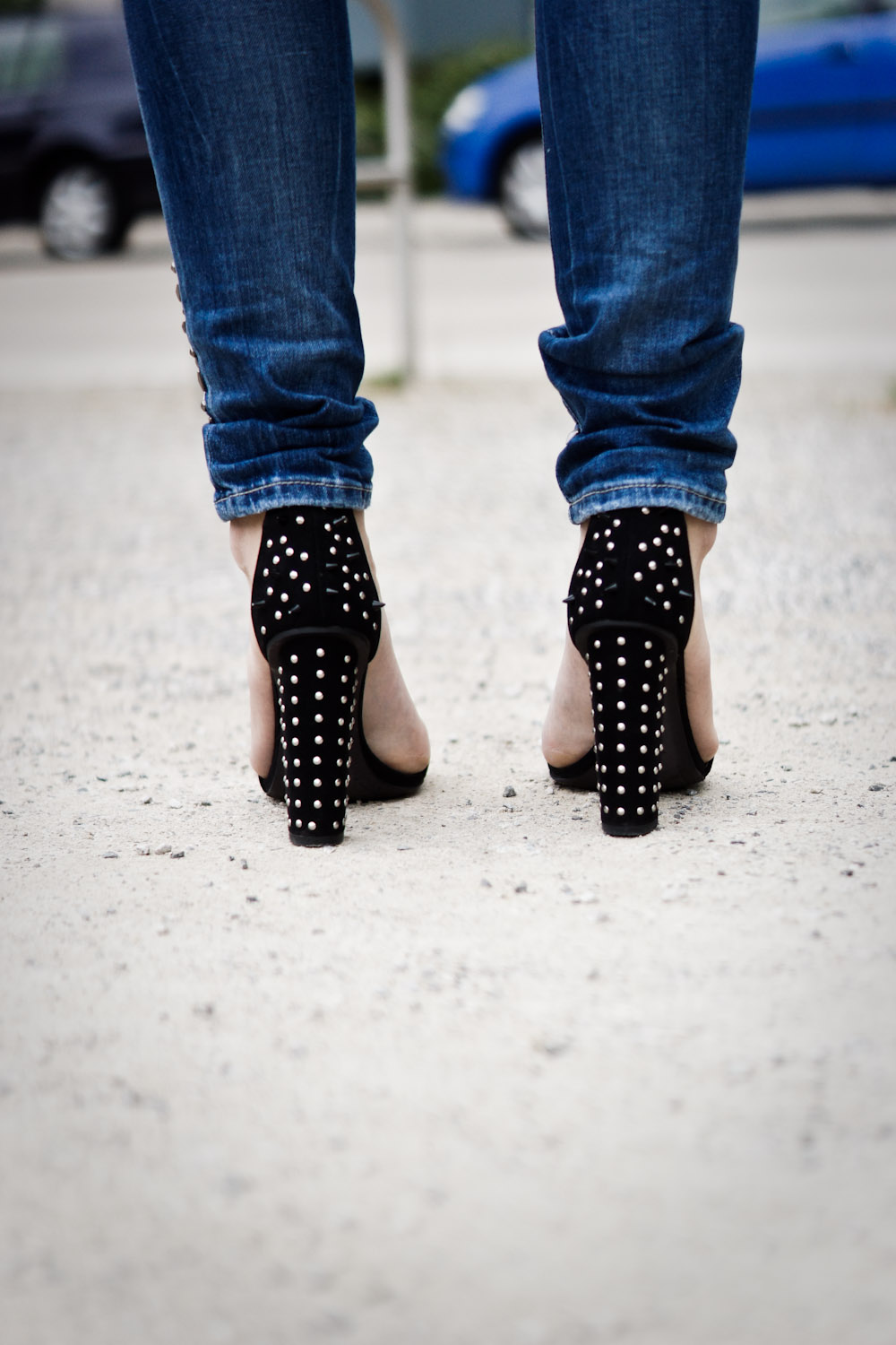 Mood Week - Studded Blue Jeans