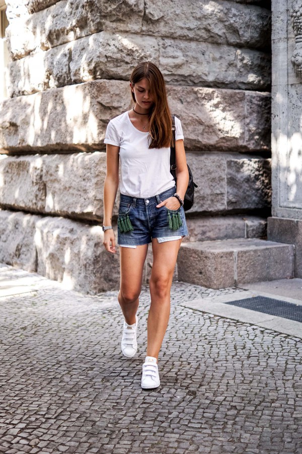 Shorts with Tassel Detail