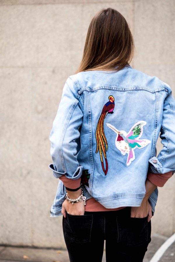 Birds on my Denim Jacket || Patches Trend Autumn 2016