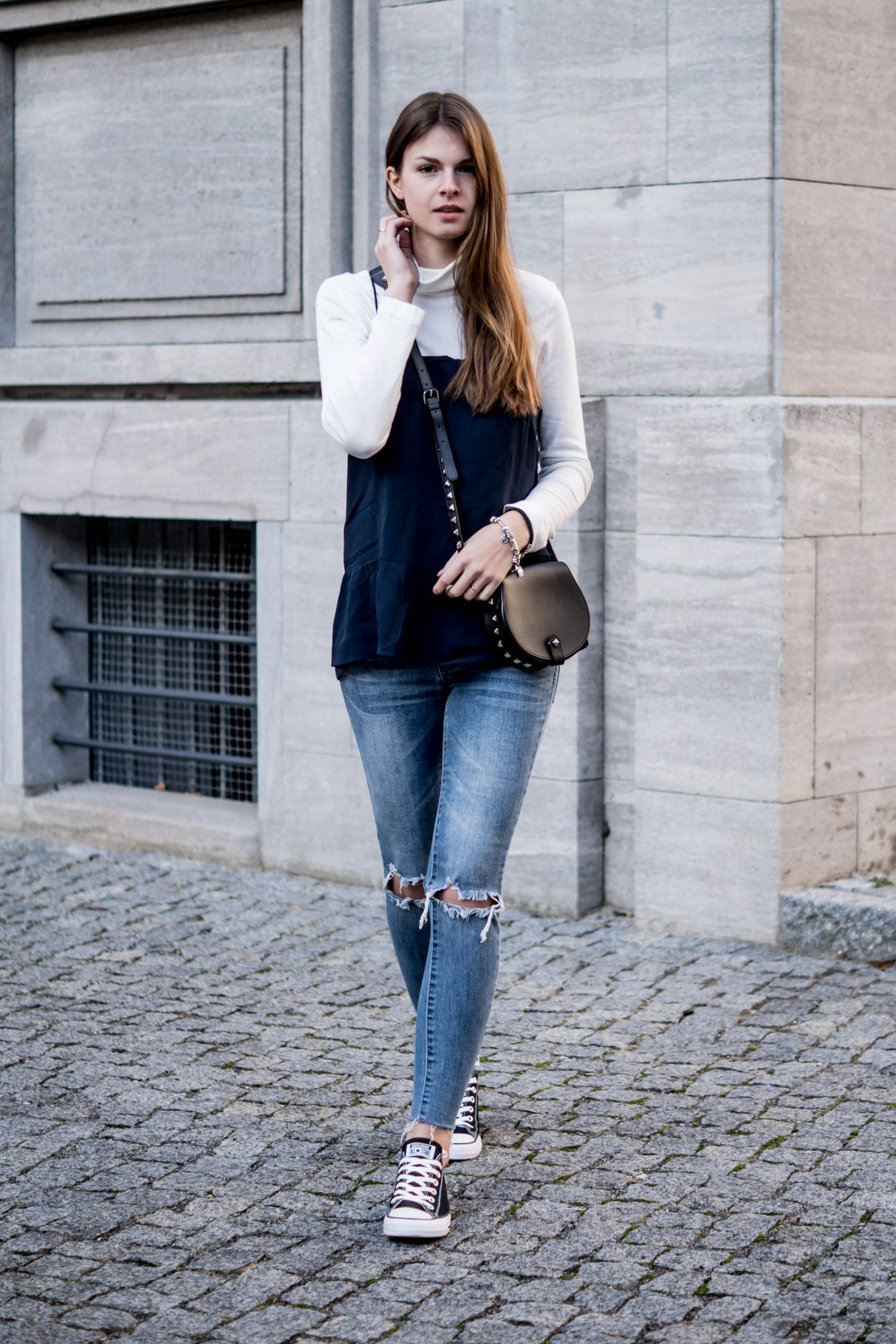 camisole over turtleneck