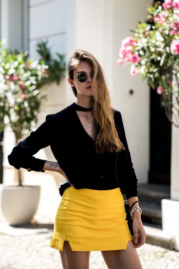 How to wear a yellow skirt, Summer Outfit 2017