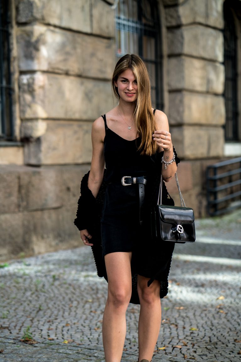Black Dress and Brown Boots || Fashion Week Berlin Outfit