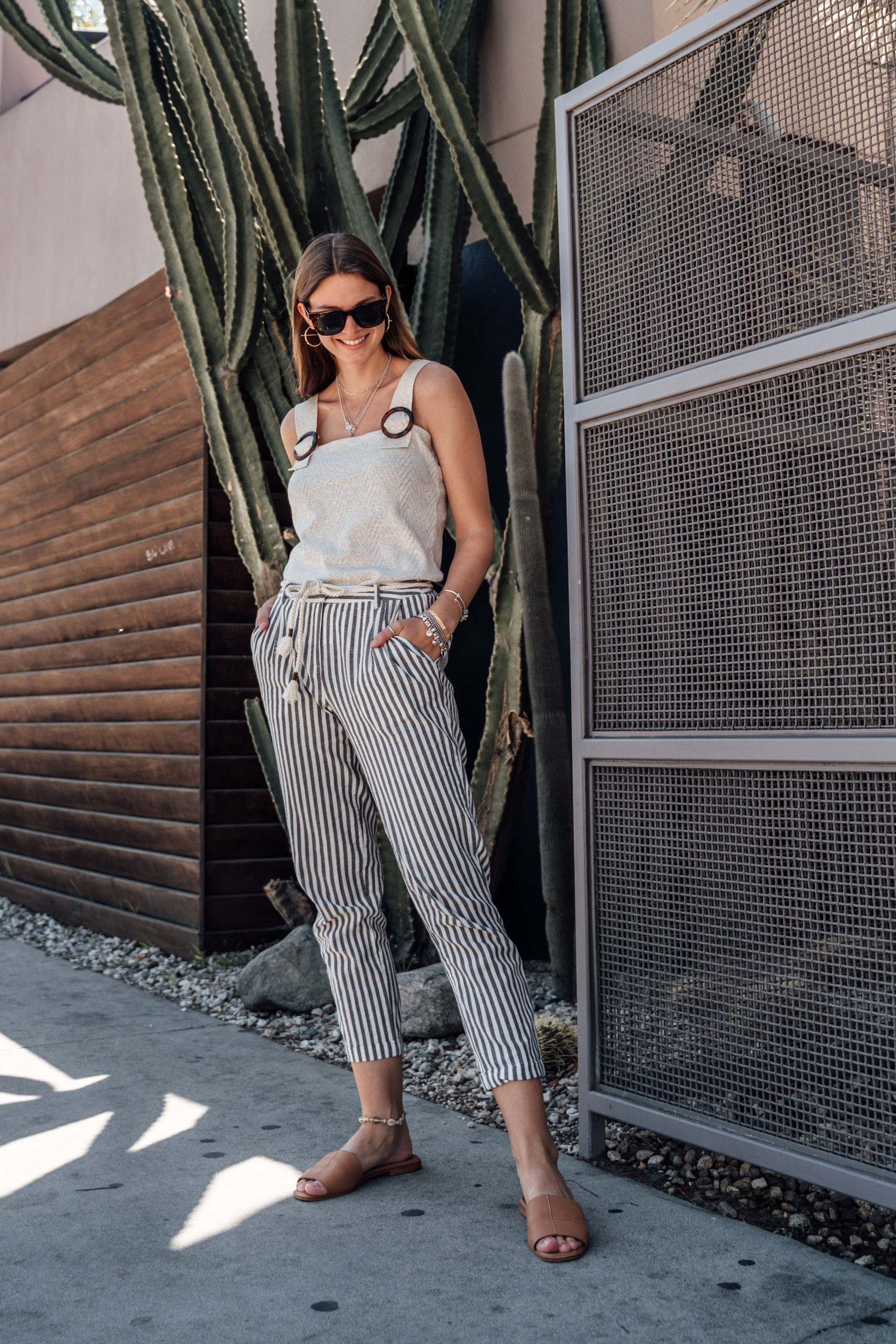 How to style: wearing striped pants this season